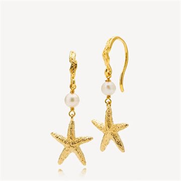 Selina Earrings - Sistie - Forgyldt sølv