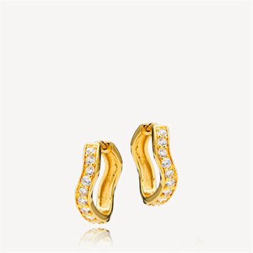 Izabel Camille - Christina Earrings Large - Forgyldt