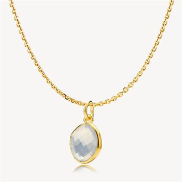 Izabel Camille - Sara Necklace Hvid Forgyldt Sølv