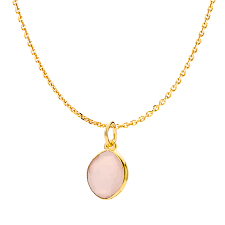 Izabel Camille - Sara Necklace Pink Forgyldt Sølv