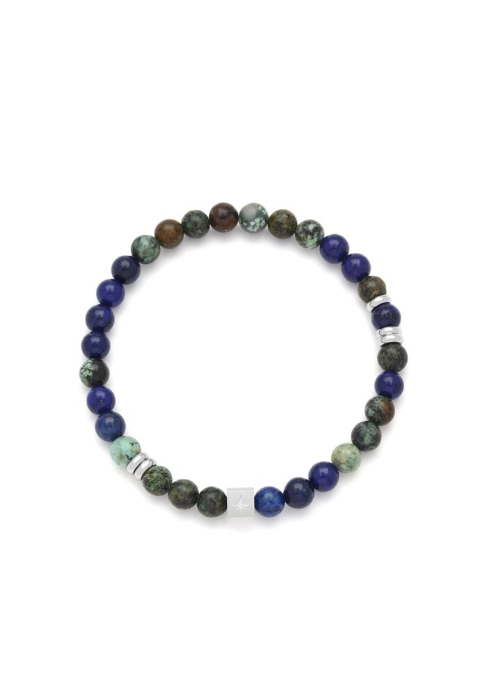 Loui bracelet with Blue Beads - Samie