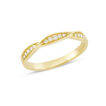 Nuran - Lilja Leaf ring i 14kt guld med 0,15ct 