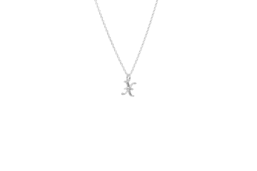 IX Studios - X Letter Charm sølv 