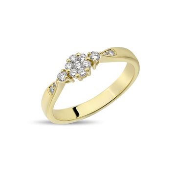 Nuran - Nellie Ring m. 0,24ct. W/Si - 14kt Rødguld