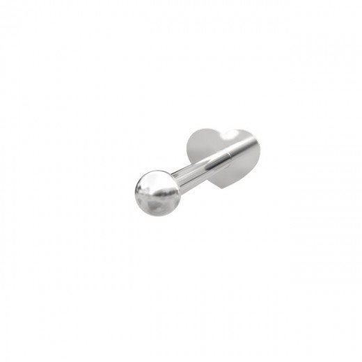 Siersbøl - Labret-piercing kugle 2mm sølv