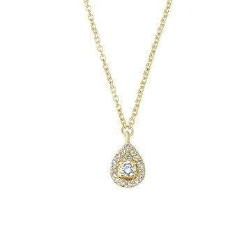 Nuran - Olivia Halskæde m. 0,14ct. W/si - 14kt Rødguld
