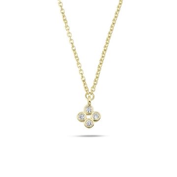 Nuran - Olivia Halskæde m. 0,04ct. W/Si - 14kt Rødguld