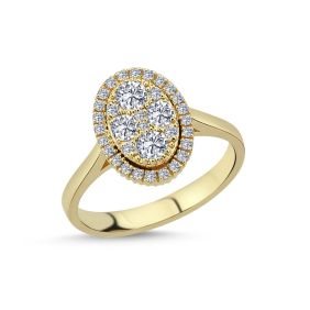 Posh 14kt 0,64ct w/si ring