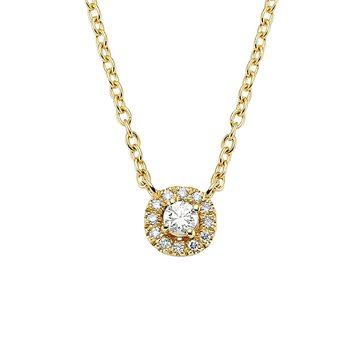 Nuran - Sofia Halskæde m. 0,14ct. W/si - 14kt Rødguld