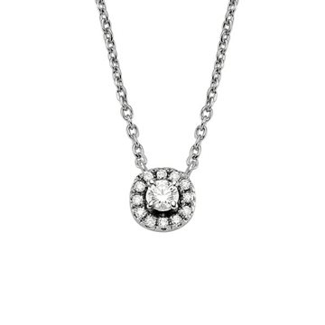 Nuran - Sofia Halskæde m. 0,14ct W/si - 14kt Hvidguld