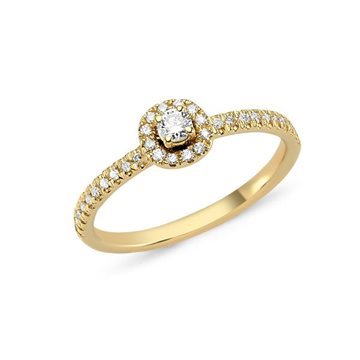 Nuran - Sofia Ring m. 0,25ct. W/si - 14kt Rødguld