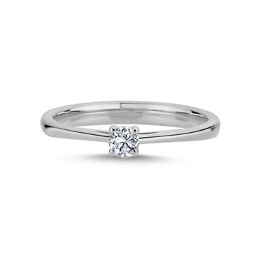 Nuran - The One Ring m. 0,13ct. W/si - 14kt Hvidguld