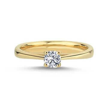 Nuran - The One Ring m. 0,33ct. W/si - 14kt Rødguld