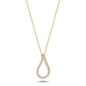 Valentina 14kt 0,25ct w/si halskæde