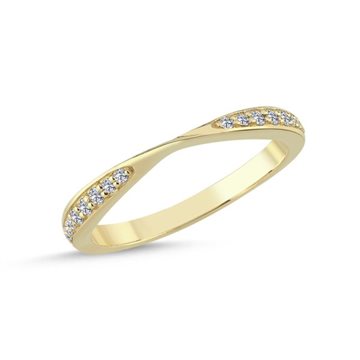 Nuran - Vielsesring m. i alt 0,18ct. W/Si - 14kt Rødguld