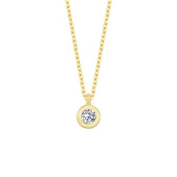 Nuran - Zoe Halskæde m. 0,03ct. W/Si - 14kt Rødguld